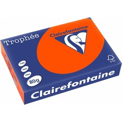 Kopierpapier Papago 80g A4 intensiv-ziegelrot 500Bl