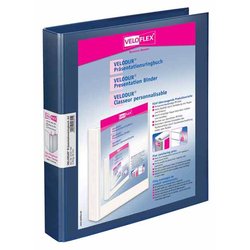 Präsentationsringbuch Hartpappe PP-kaschiert Velodur A4 25mm blau