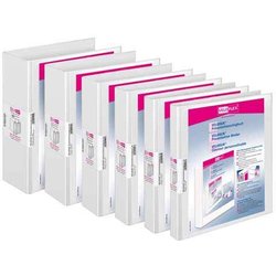 Präsentationsringbuch Hartpappe PP-kaschiert Velodur A4 15mm weiß
