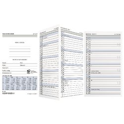 Taschenkalender-Ersatzeinlage für Taschenkalender 501